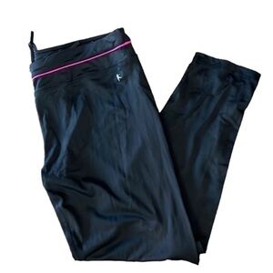 𝅺NWOT, DANSKIN NOW FITTED, Black, Yoga, Pants, Plus Size 2XL, Polyester Blend